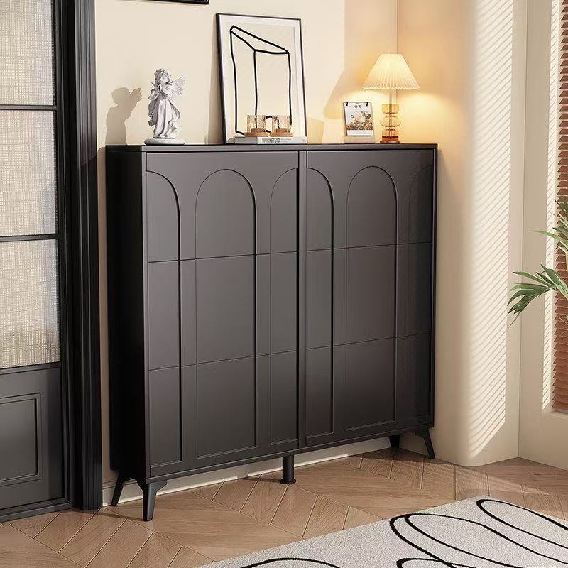 Modern Black Entryway Cabinet